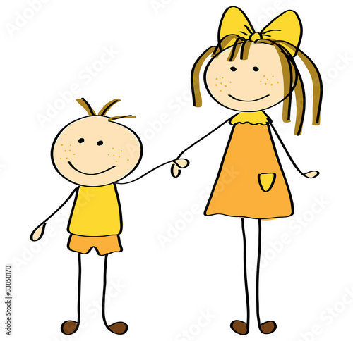 Sister and brother