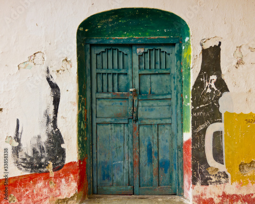 Door and Painted Wall