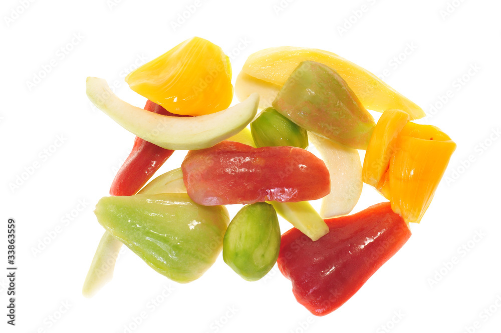 Assortment Of Cut Tropical Fruits