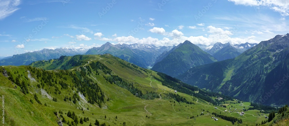 Panoramabild der Alpen