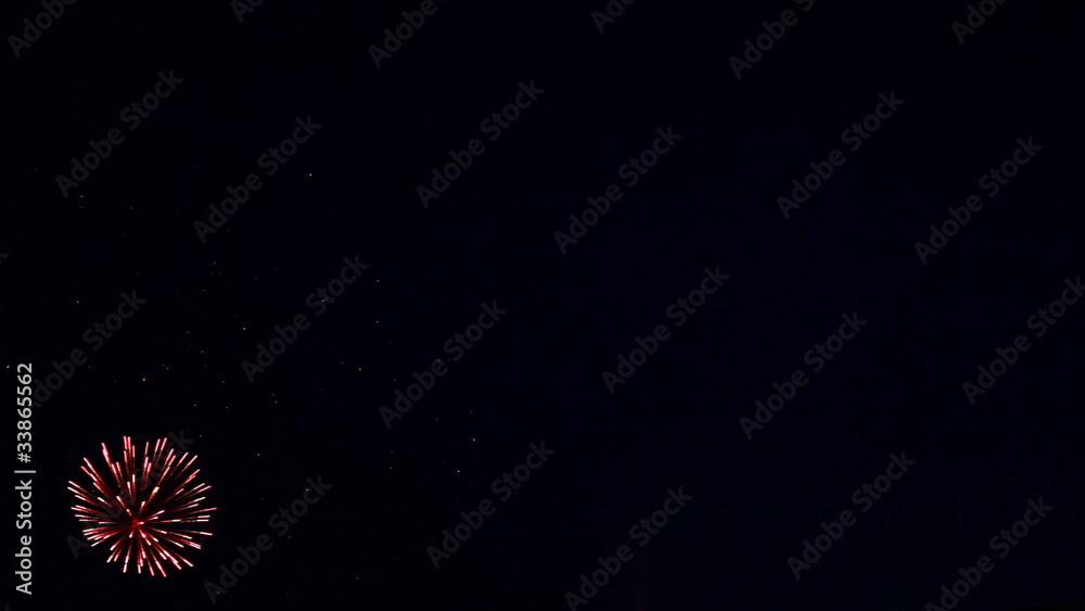 Festive firework at the Victoria day.