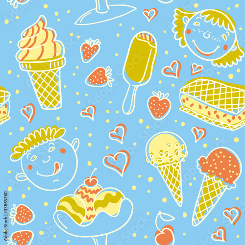 Ice Cream Pattern.