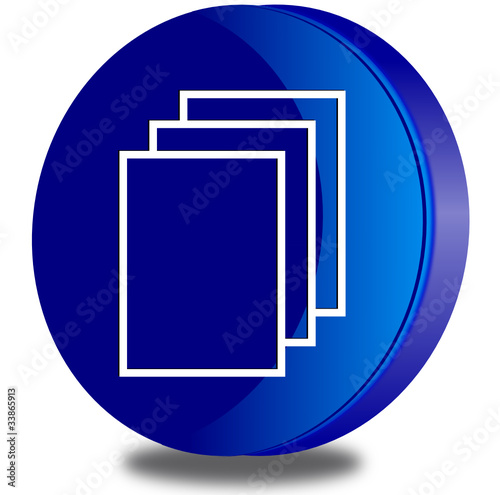 Document glossy icon