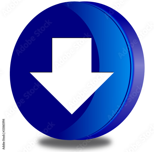 Download glossy icon