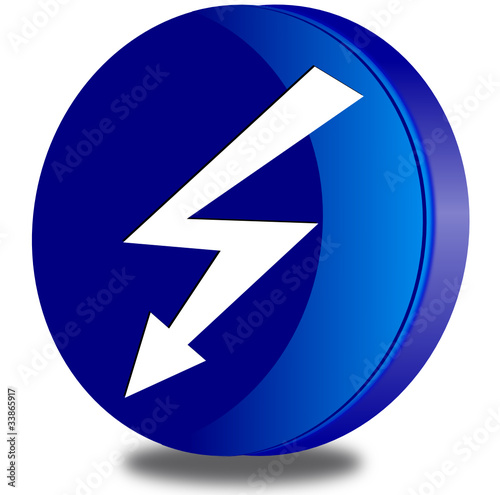 Free Download Electricity glossy icon - GFXLoad