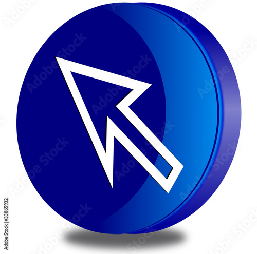 Crursor glossy icon