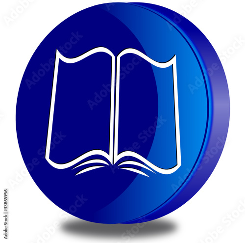 Book glossy icon