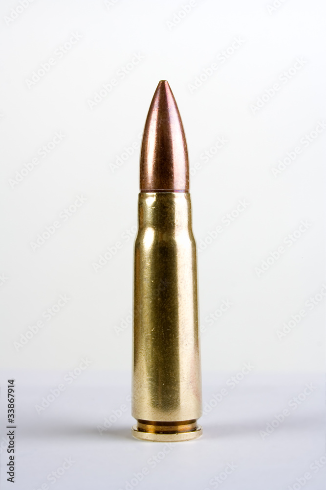 Full metal jacket from ak-47 automatic rifle Full metal jacket from ak-47 automatic rifle