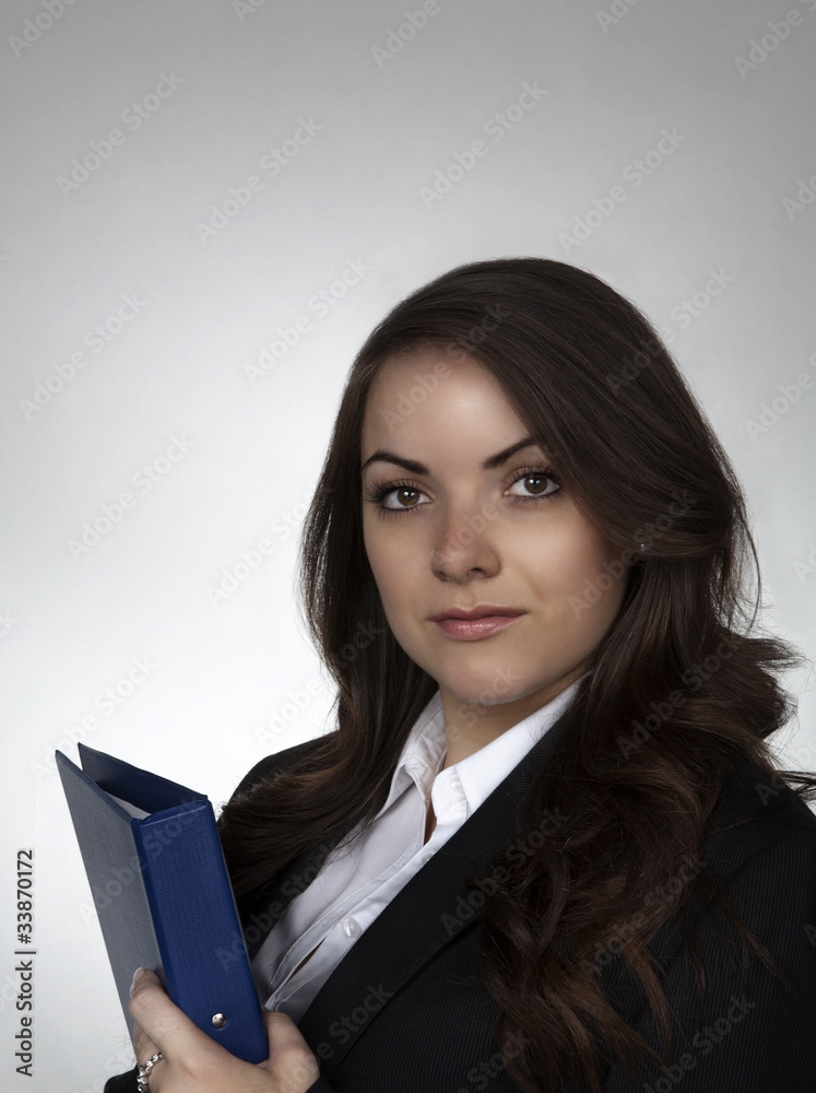 young woman wearing a business suite shot on the studio young woman wearing a business suite shot on the studio