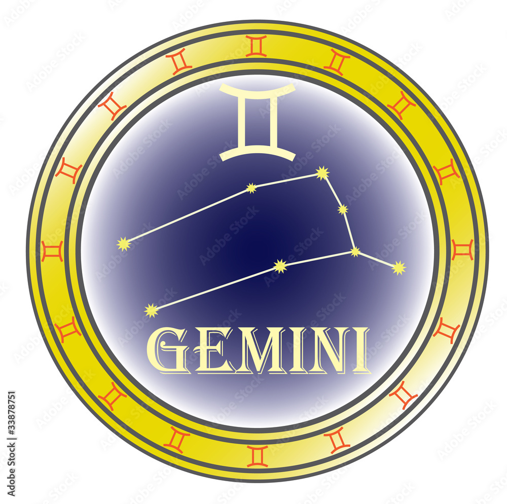 Fototapeta premium zodiac sign gemini