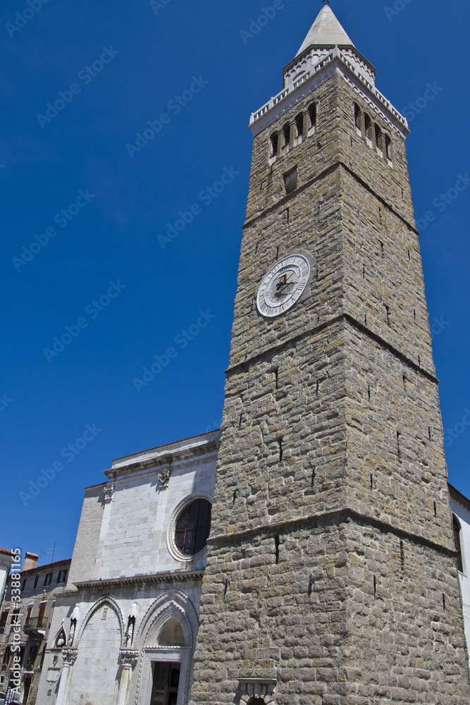Koper cathedral and town tower