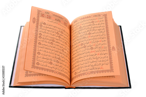 The Holy Book Of Quran Isolated On White