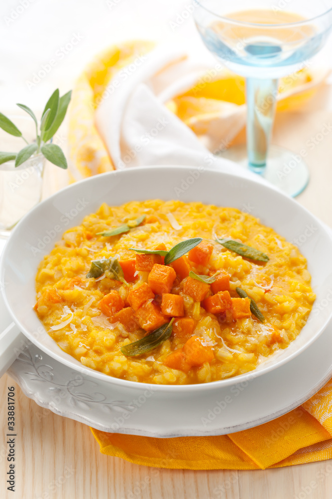 pumpkin risotto