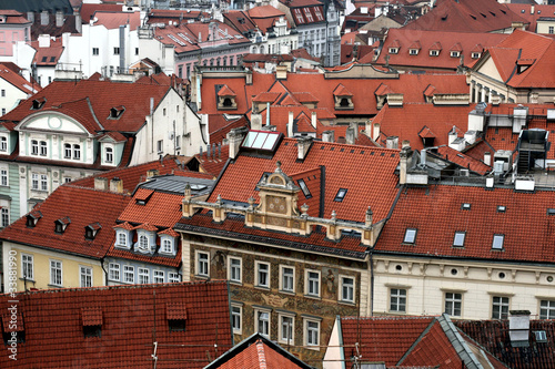 Old tiled roofs