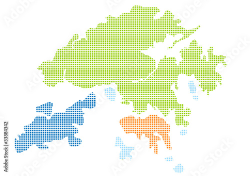 Map of Hong Kong - Colour check