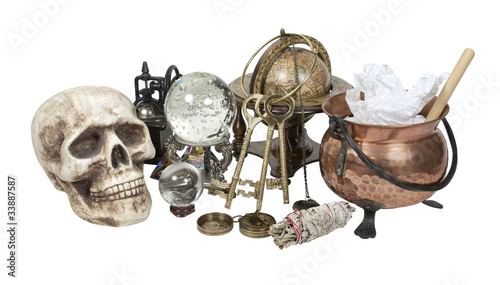 Quadro su tela Cluttered Witch's Corner