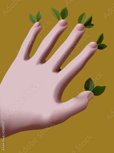 hand in hand with nature
