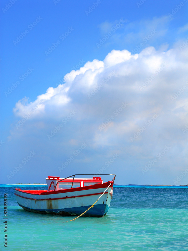Fisherman's boat in Aruba