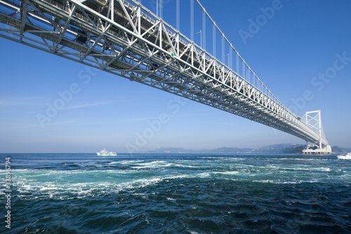 大鳴門橋と鳴門海峡