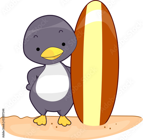 Penguin Surfer
