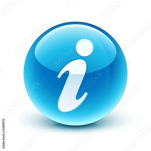 Obraz na płótnie icône information / information icon w salonie