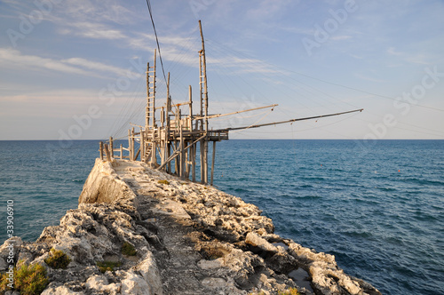 TRABUCCO, BAIA DI MANACORE, PUGLIA, ITALIA photo
