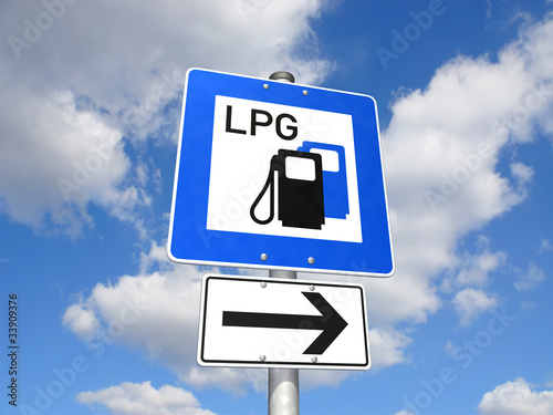 Schild LPG-Tankstelle photo