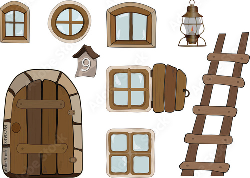 Building objects. Windows and doors
