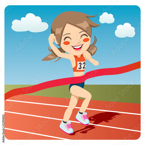 Athlete woman sprinter