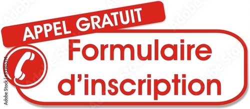 étiquete formulaire d'inscription
