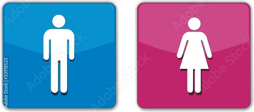 boutons homme et femme