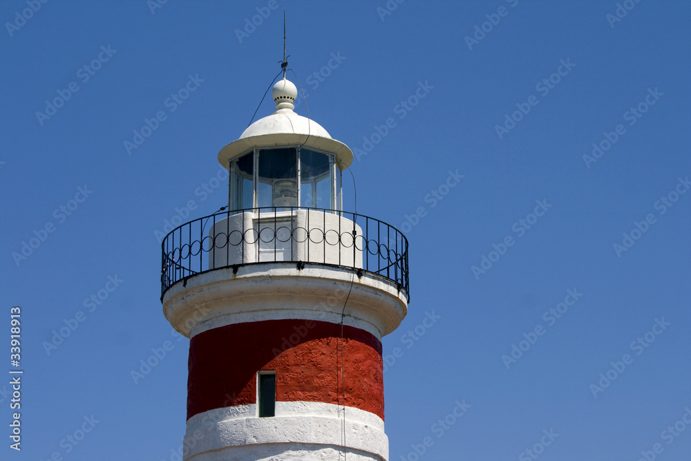 White and red lighthouse