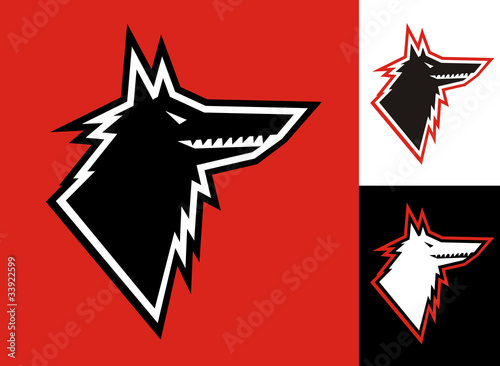 Wolf head icon