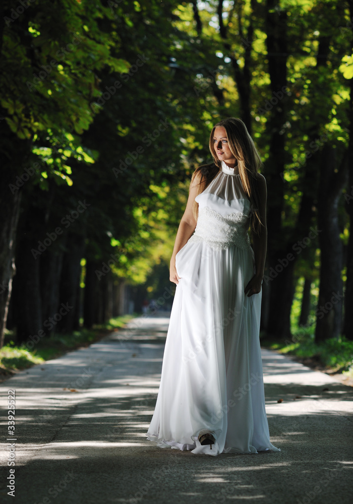 beautiful bride outdoor