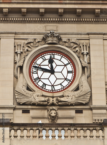 Clock - Detail of Sydney Customs House Building photo