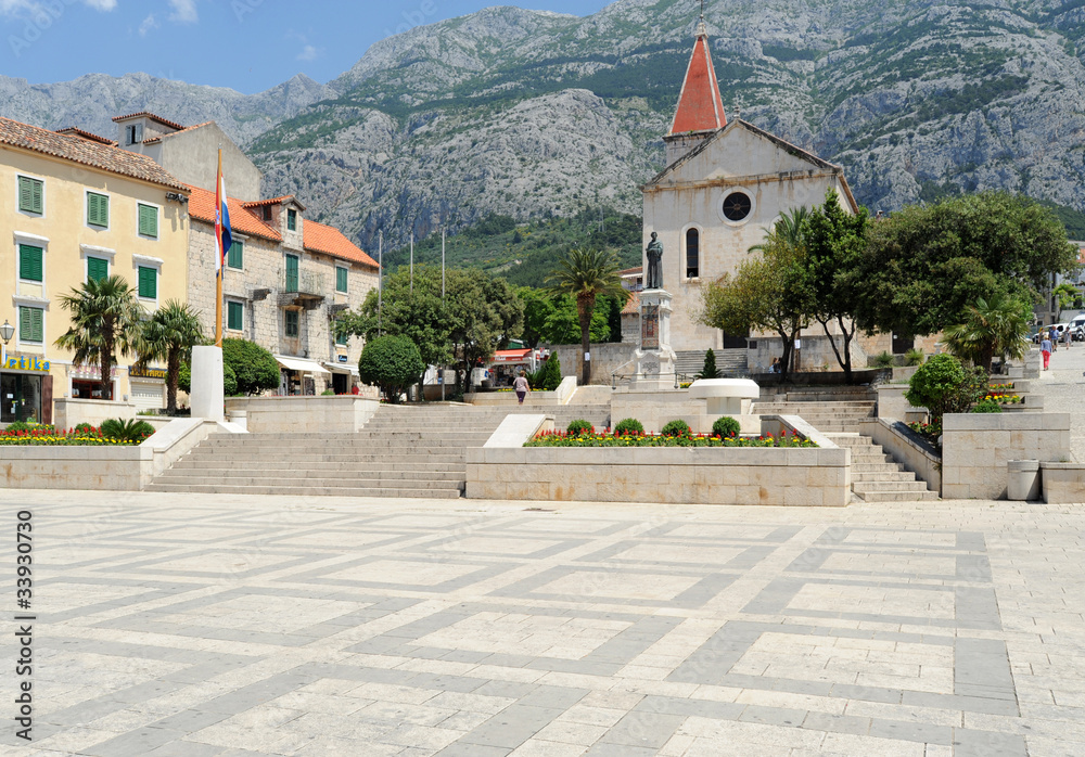 Makarska en Croatie - Place Kačić