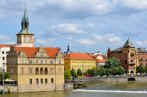 Depuis le Pont Charles à Prague