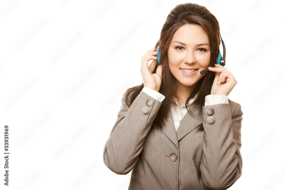 Support phone operator headset