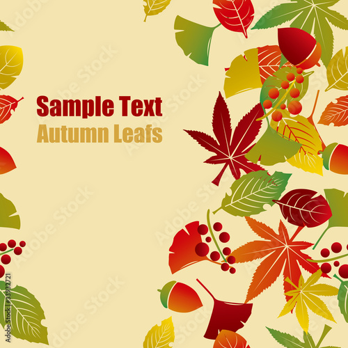 Autumn leafs background
