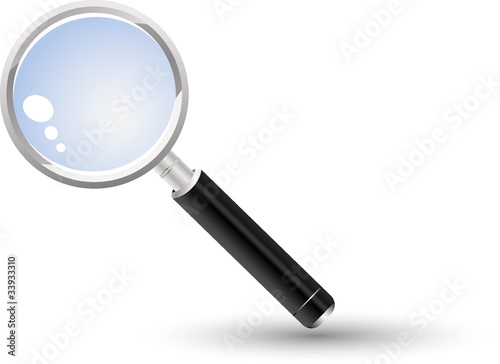 Vector magnifying glass