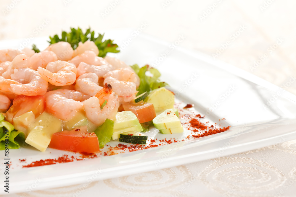 salad with shrimps salad with shrimps