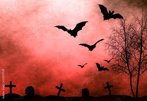 Halloween night background
