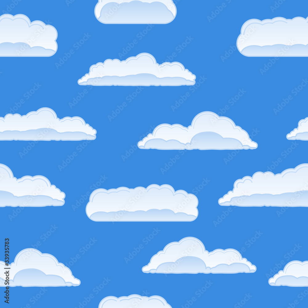 Vector Seamless Clouds Background Vector Seamless Clouds Background