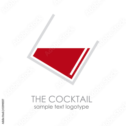 Logo abstract cocktail # Vector