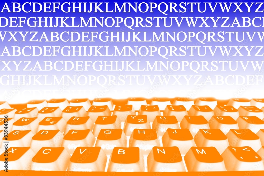 Obraz premium Abstraction with keyboard