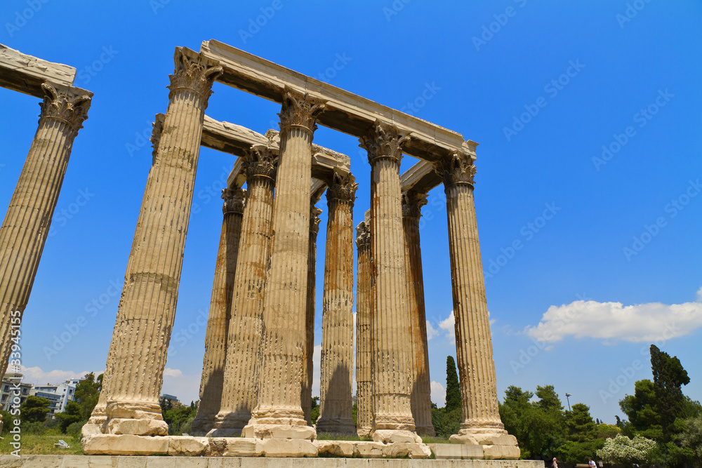 ancient Temple of Olympian Zeus in Athens Greece