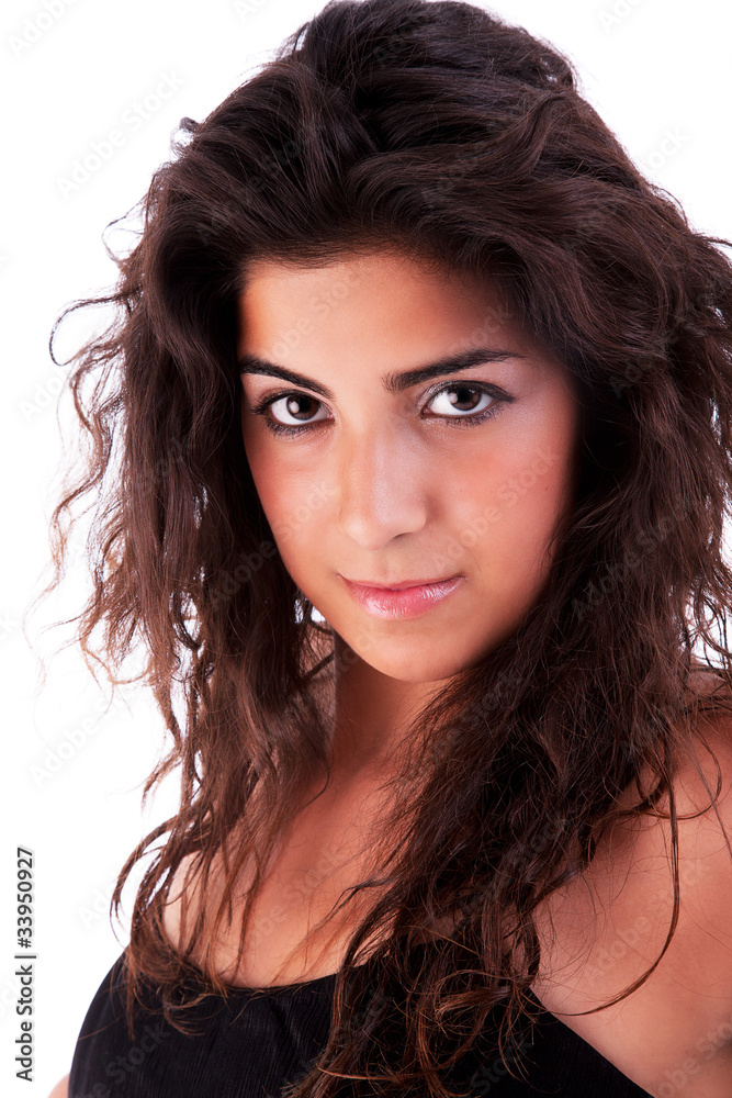 Young and attractive woman looking to camera