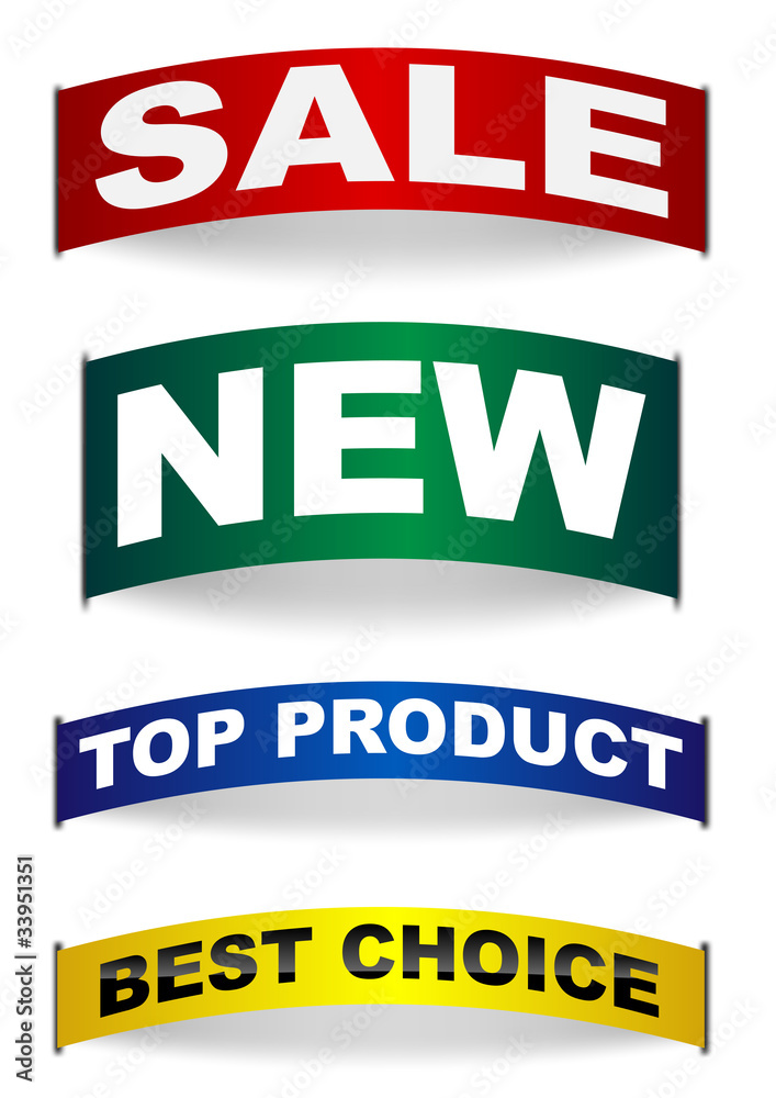 Fototapeta premium Collection of Labels
