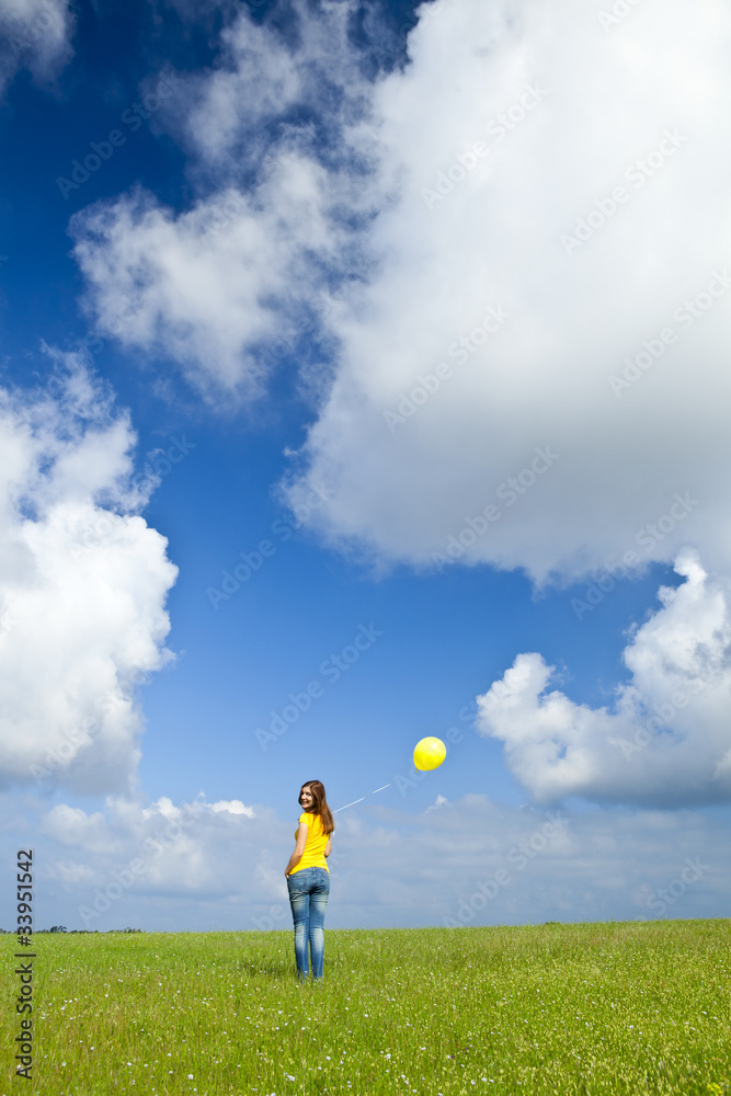 Girl with a balloon