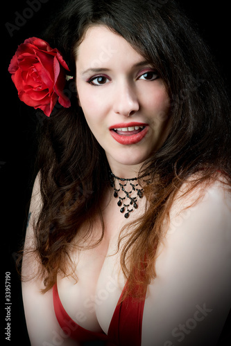 sexy woman head shot